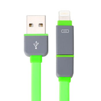 VoiaLightning雙用高速數據線 綠色充電器為iPhone5/5s注入新活力