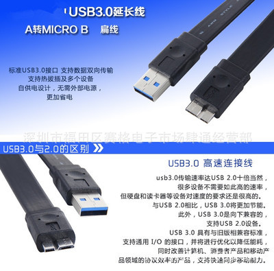 USB 3.0 扁平數(shù)據(jù)線評(píng)測(cè) 緊湊設(shè)計(jì)，高速傳輸，賽格肆通經(jīng)營(yíng)部之選